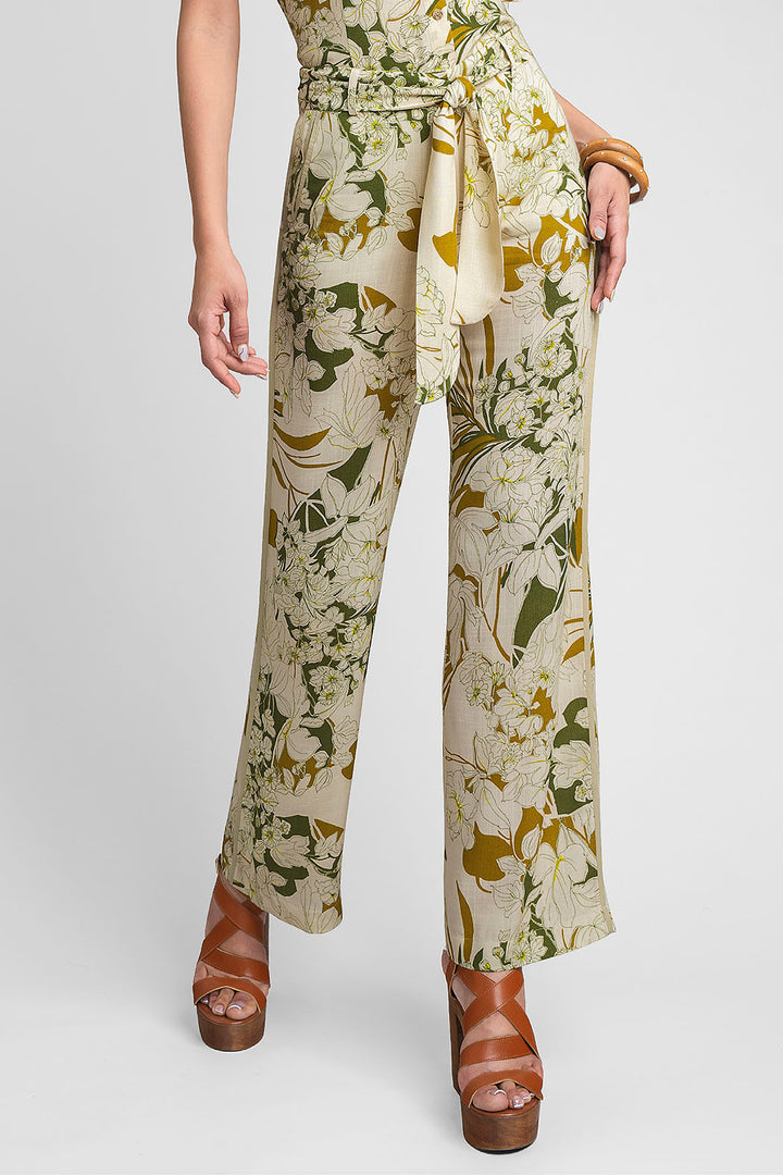Pantalon Corte Recto Estampado