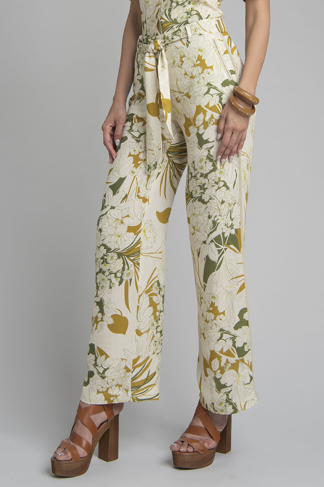 Pantalon Corte Recto Estampado