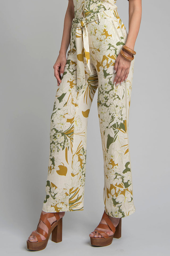 Pantalon Corte Recto Estampado