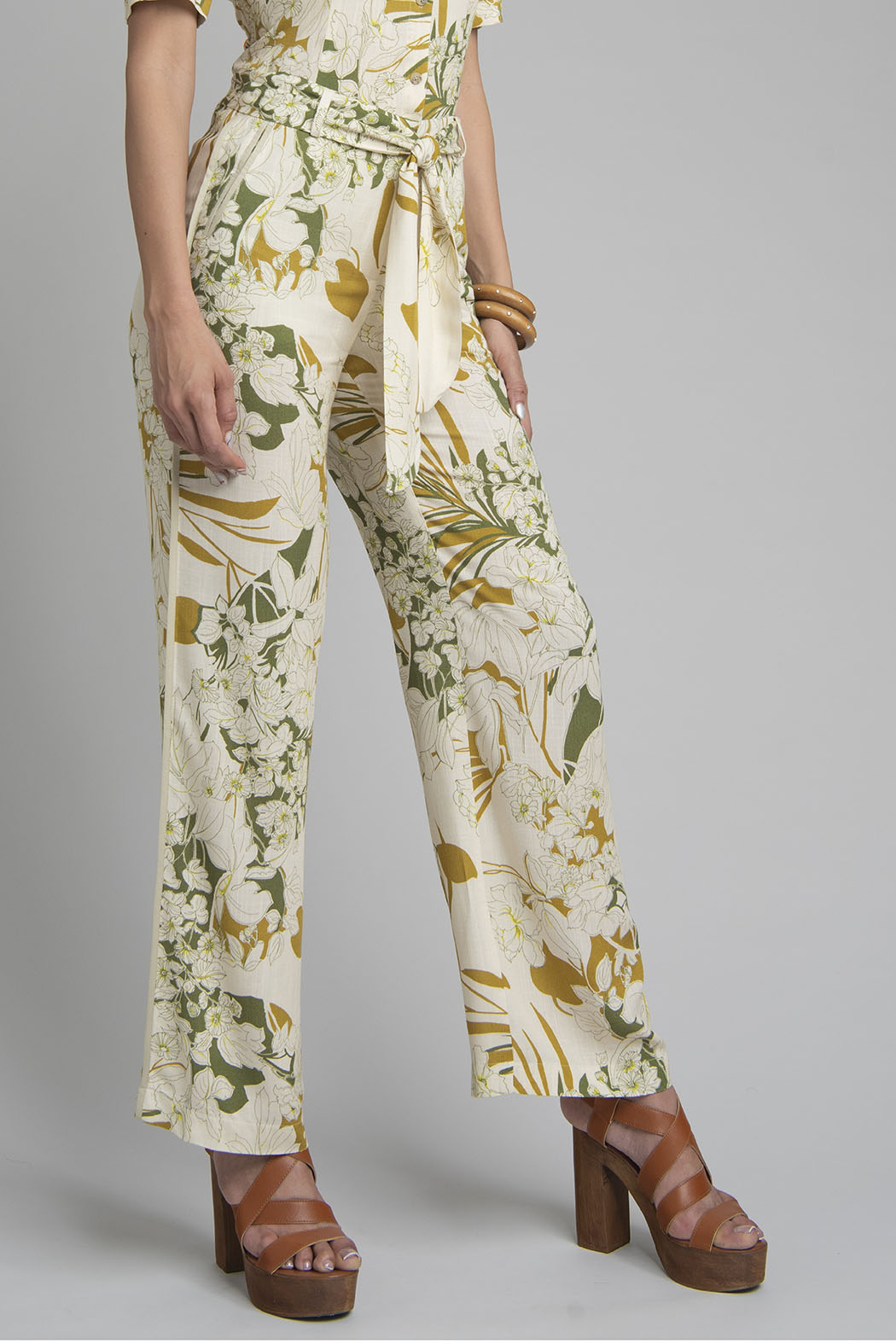 Pantalon Corte Recto Estampado