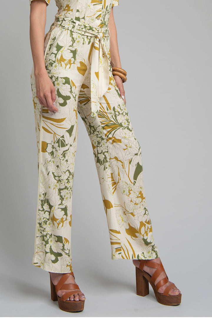 Pantalon Corte Recto Estampado