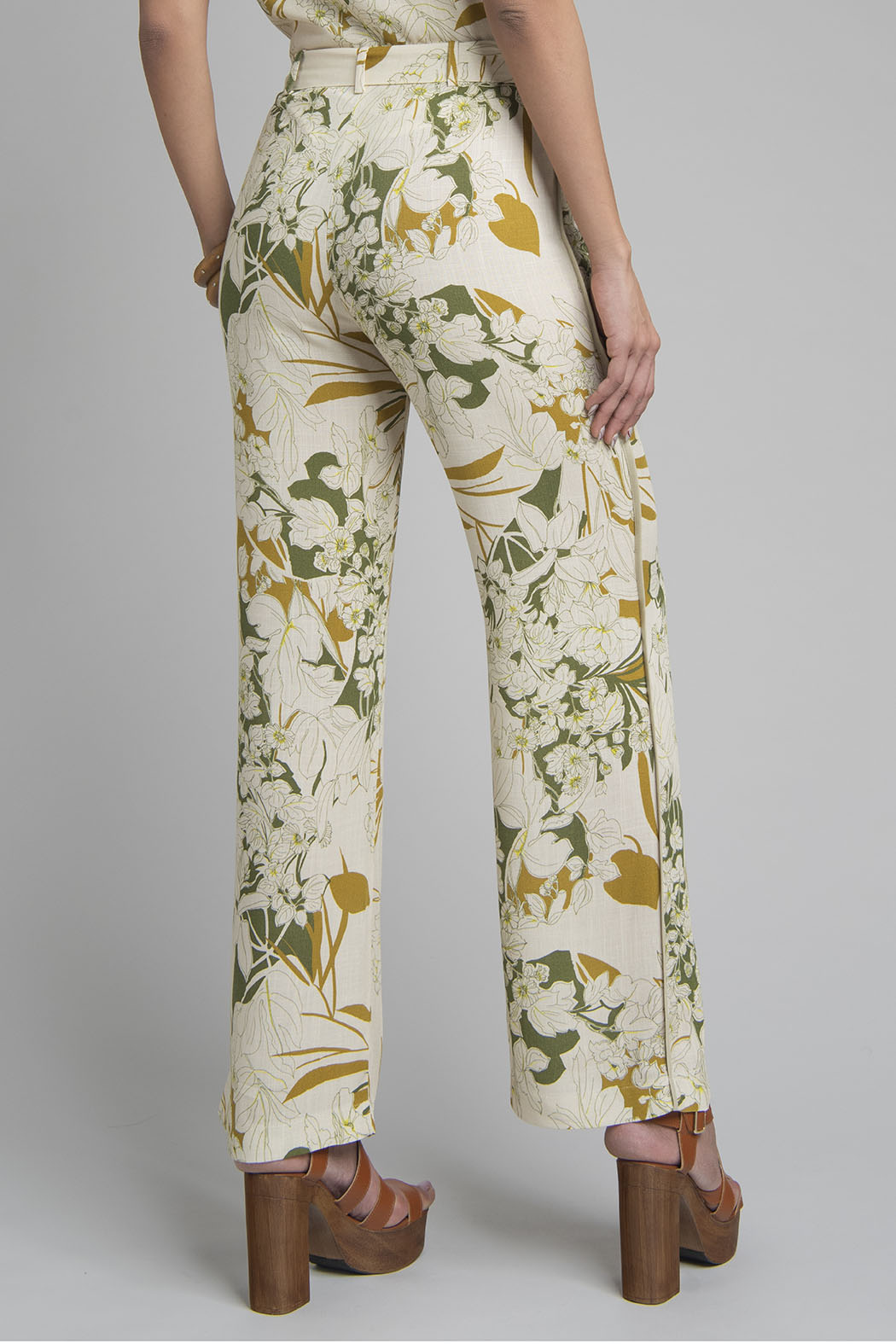 Pantalon Corte Recto Estampado
