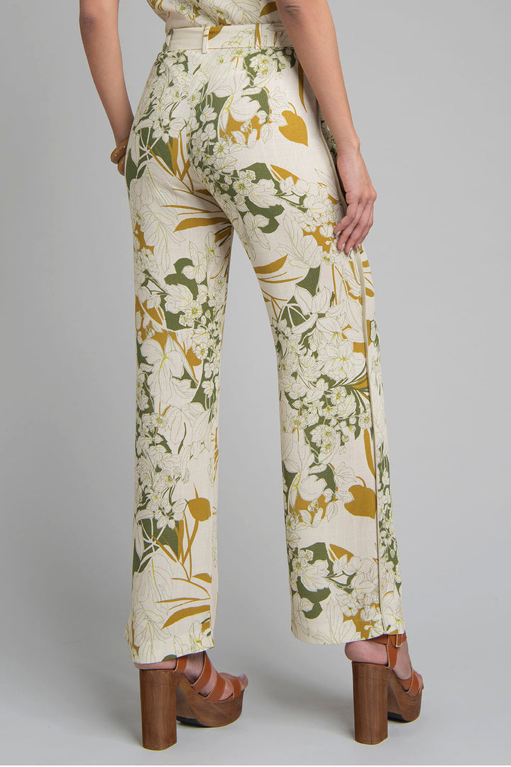 Pantalon Corte Recto Estampado