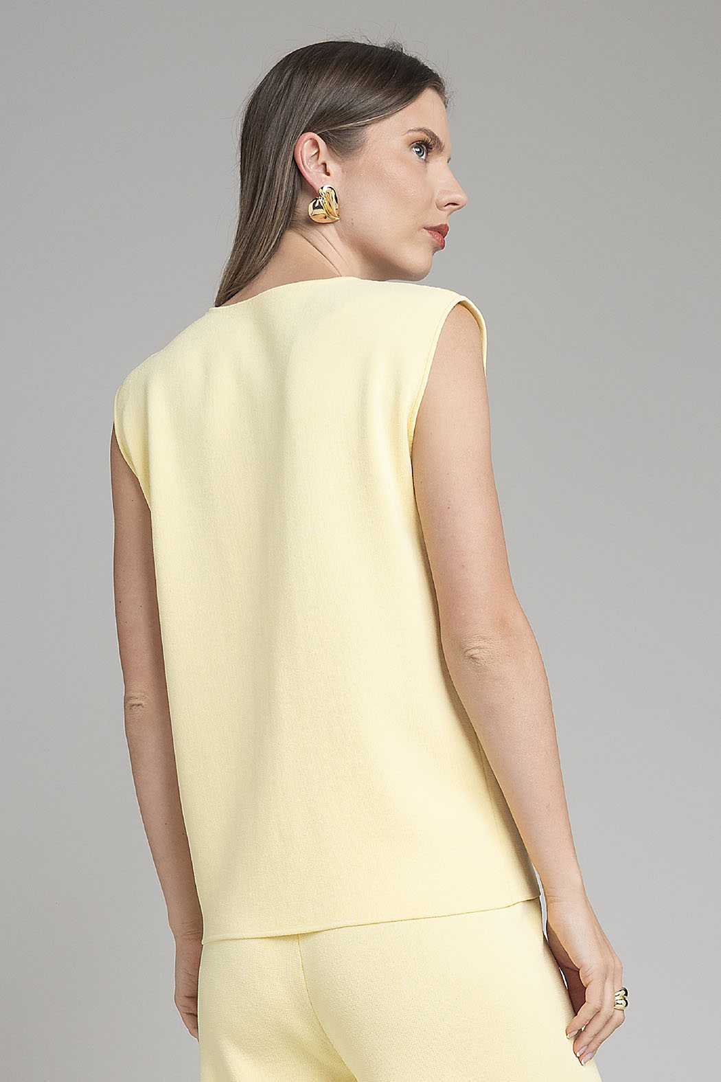 Blusa De Punto Sin Mangas