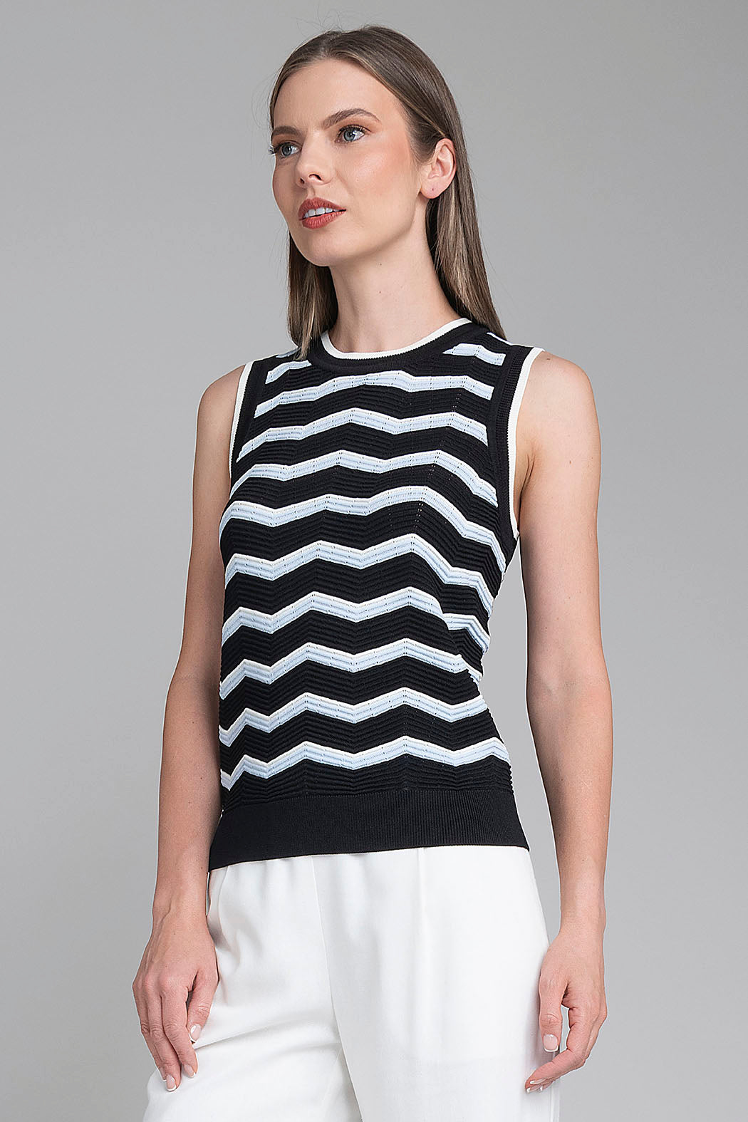 Blusa De Punto Estampada
