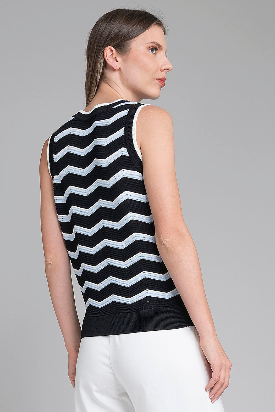 Blusa De Punto Estampada
