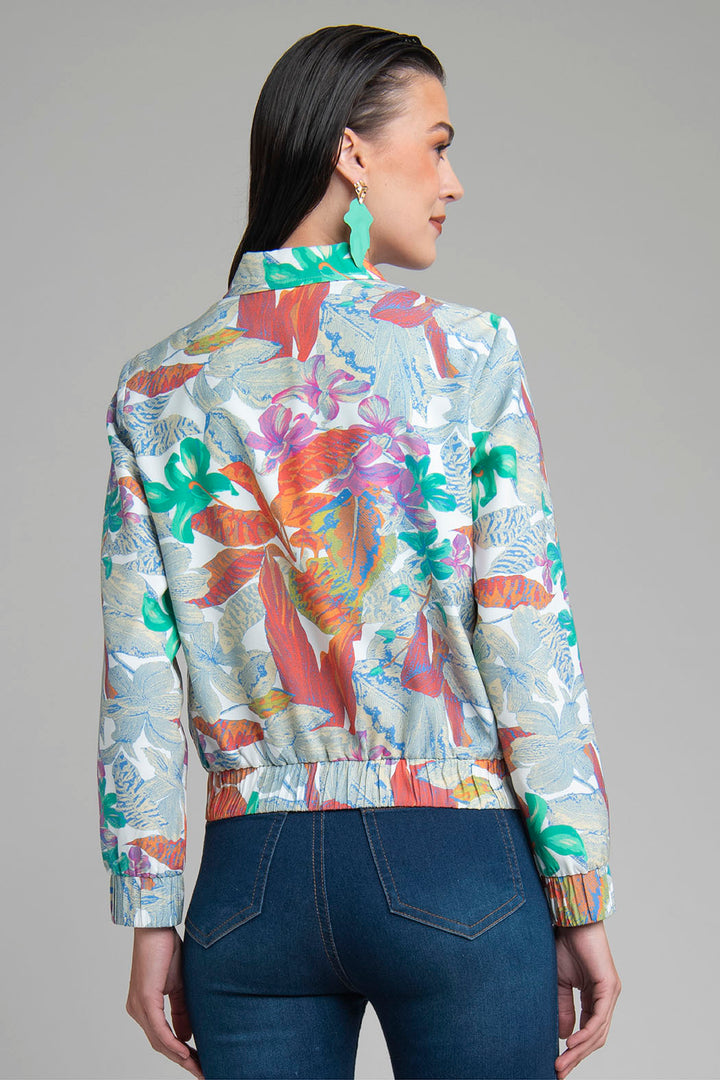 Chamarra Corta Estampada