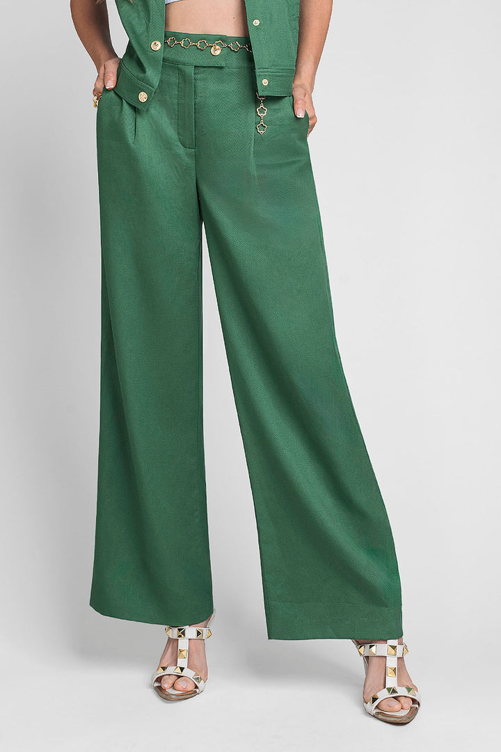 Pantalon Liso Corte Recto