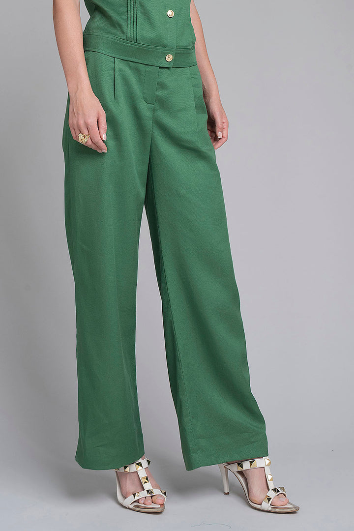 Pantalon Liso Corte Recto