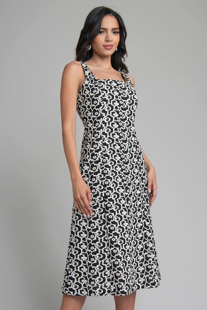 Vestido Estampado Sin Mangas
