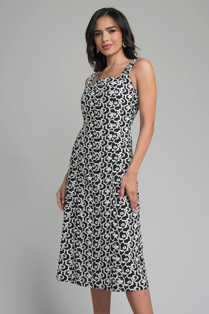 Vestido Estampado Sin Mangas