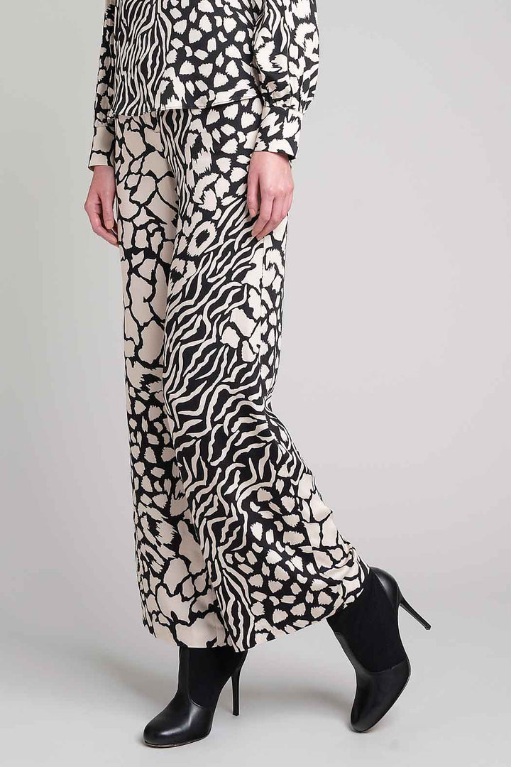 Pantalon Estampado Corte Amplio