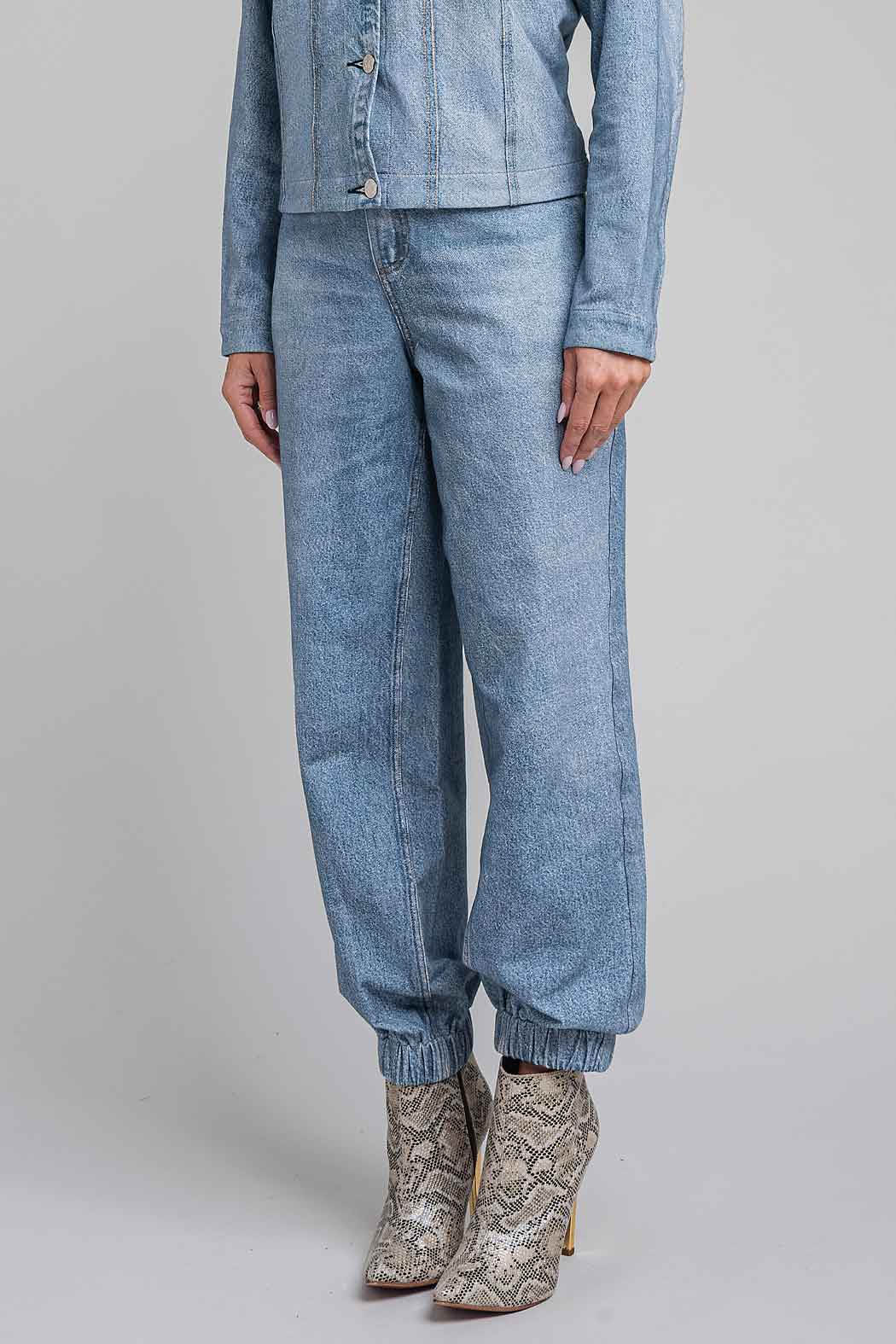Jeans Con Resorte En Tobillo