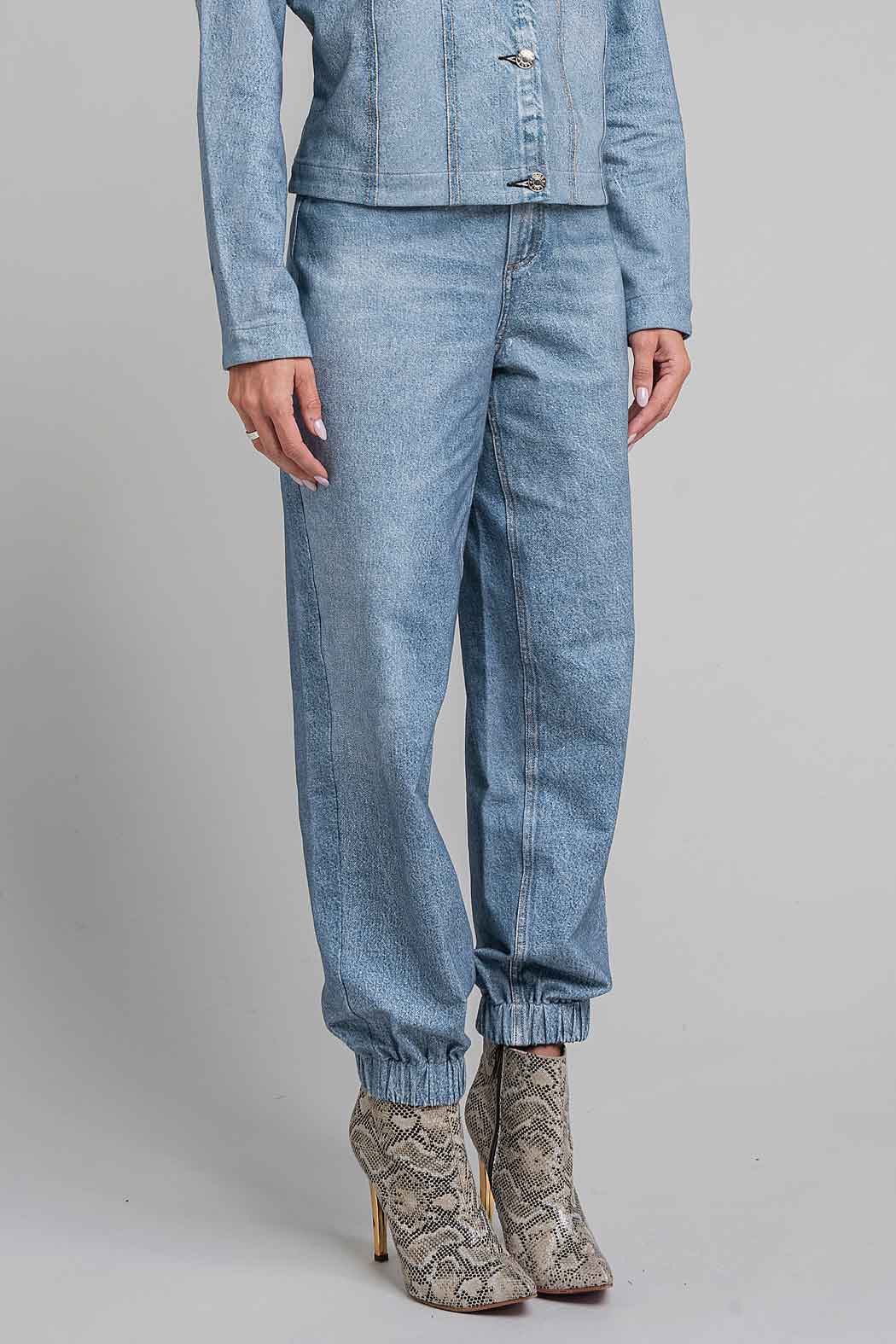 Jeans Con Resorte En Tobillo