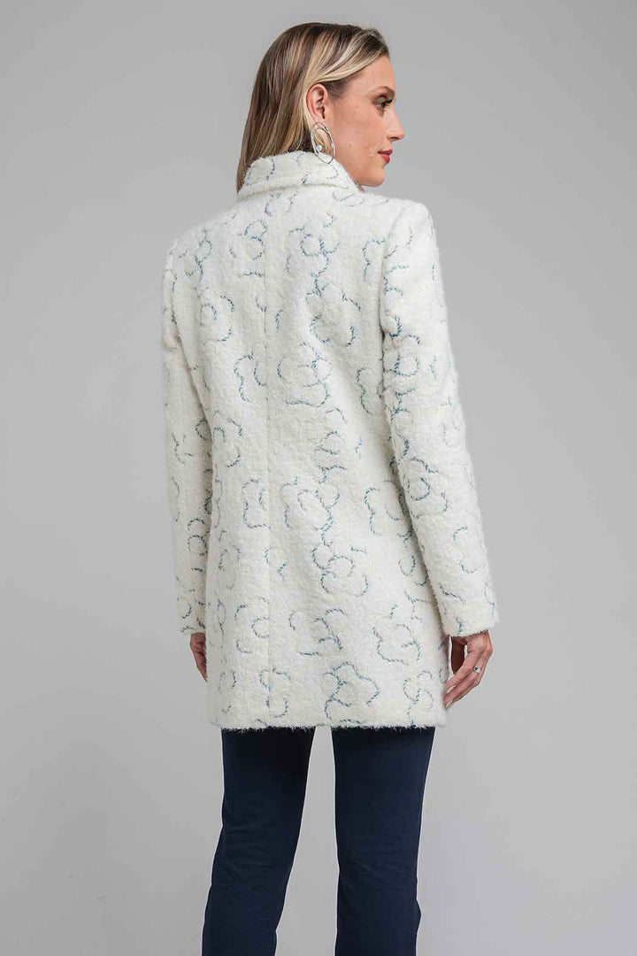 Abrigo Estampado Con Solapa