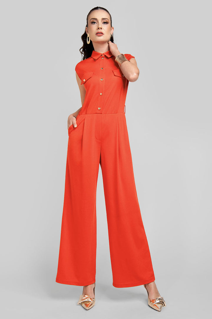 Jumpsuit Liso Sin Mangas