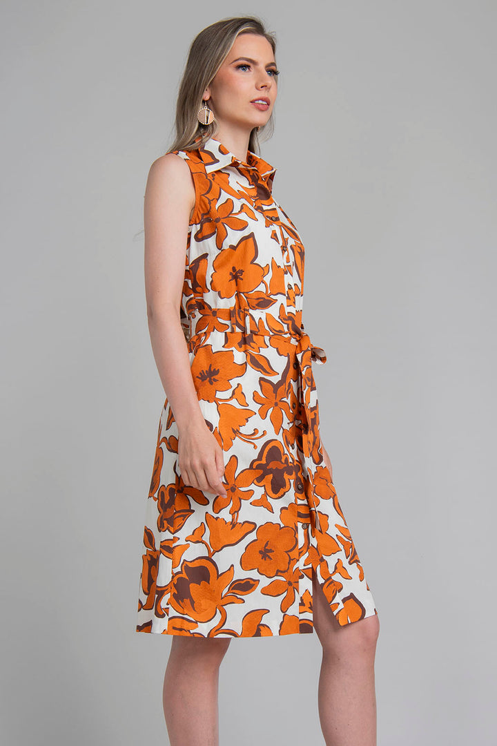 Vestido Sin Mangas Estampado