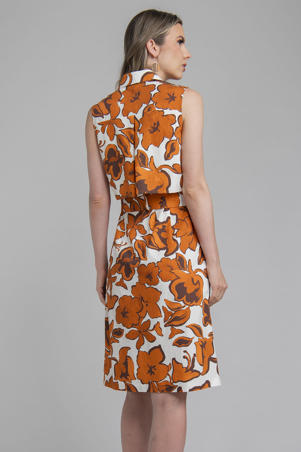 Vestido Sin Mangas Estampado