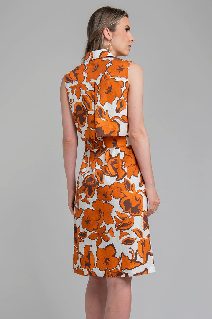 Vestido Sin Mangas Estampado