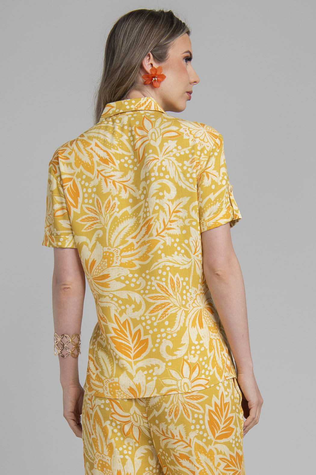 Blusa Camisera Estampada