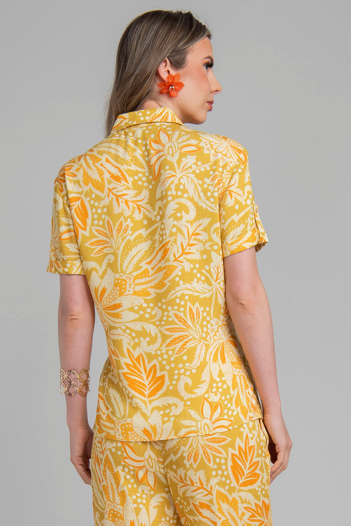 Blusa Camisera Estampada