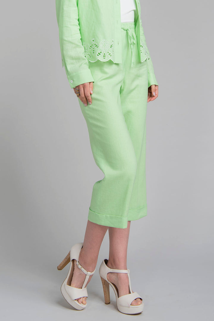 Pantalon Capri Con Resorte En Cintura