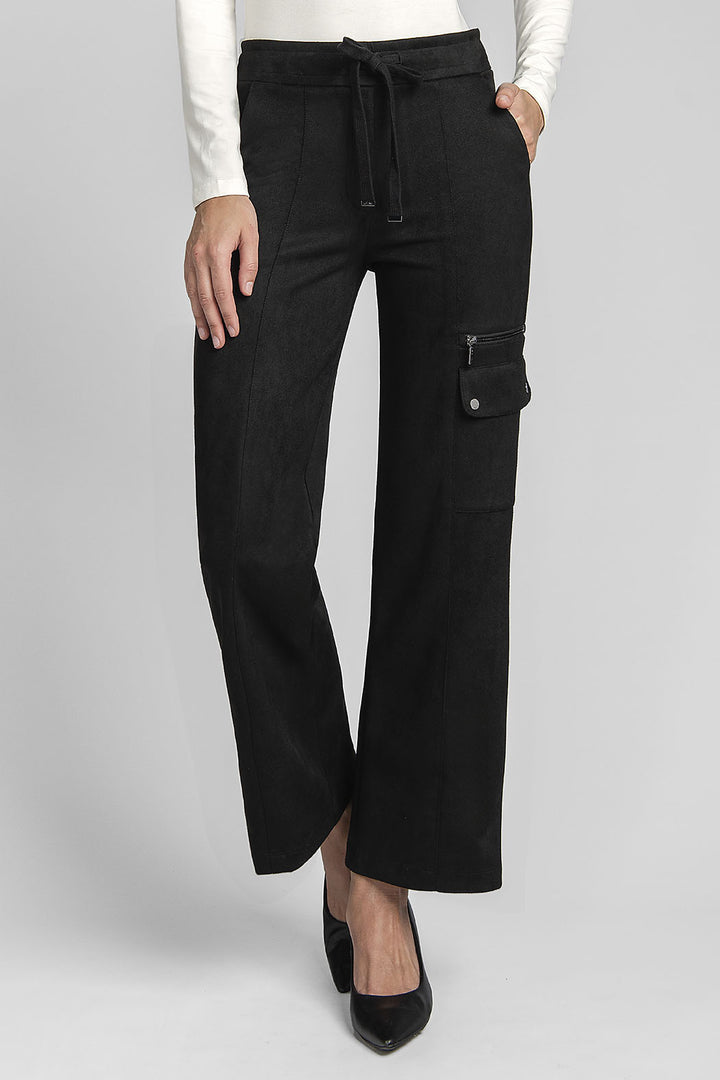 Pantalon Corte Recto Tipo Cargo Con Resorte Y Jareta En Cintura