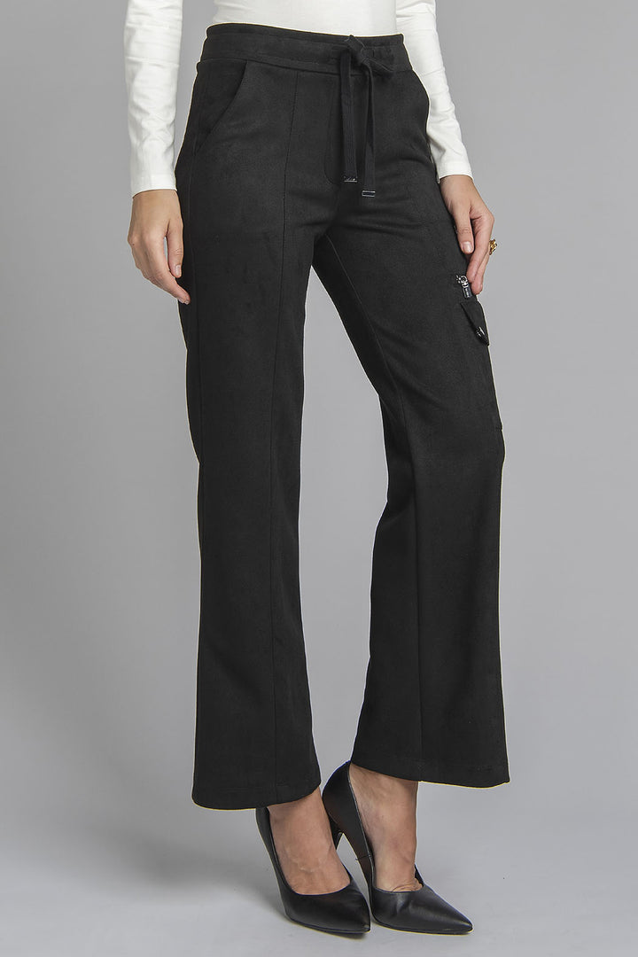 Pantalon Corte Recto Tipo Cargo Con Resorte Y Jareta En Cintura