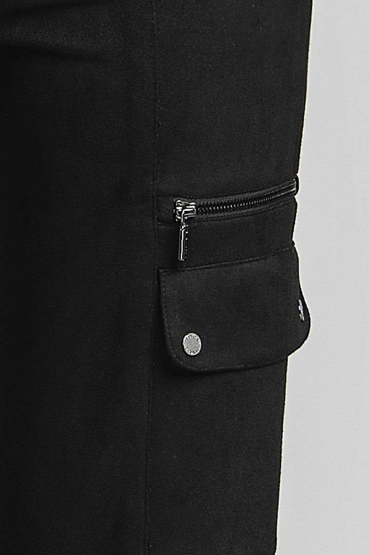 Pantalon Corte Recto Tipo Cargo Con Resorte Y Jareta En Cintura