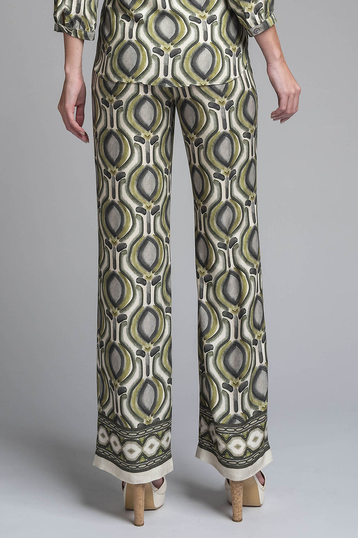 Pantalon Estampado Corte Recto