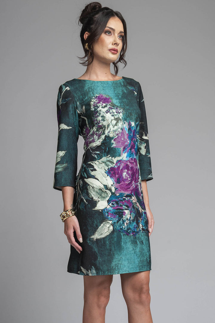 Vestido Corte Recto Estampado
