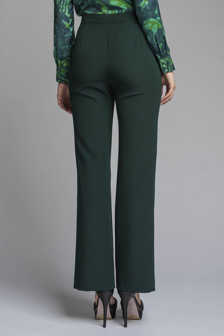 Pantalon Corte Recto Con Cinturon