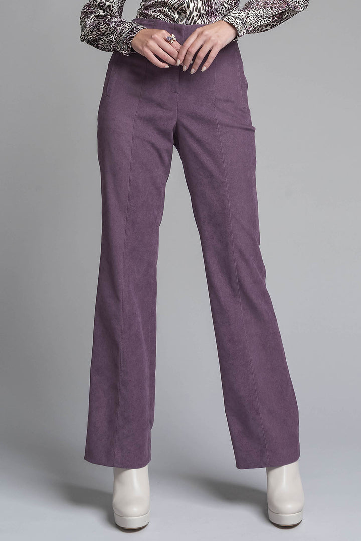 Pantalon De Gamusa Corte Recto