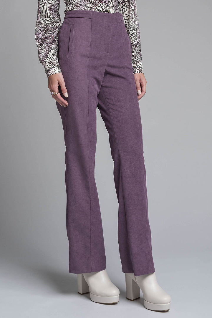 Pantalon De Gamusa Corte Recto
