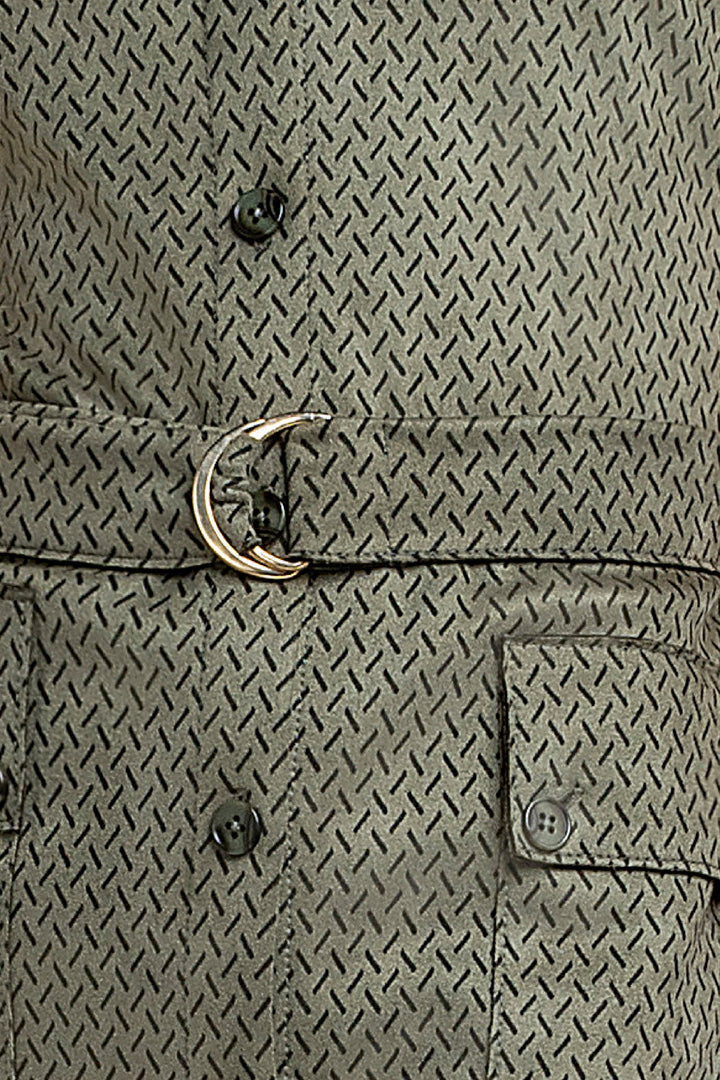 Vestido Con Botones Al Frente