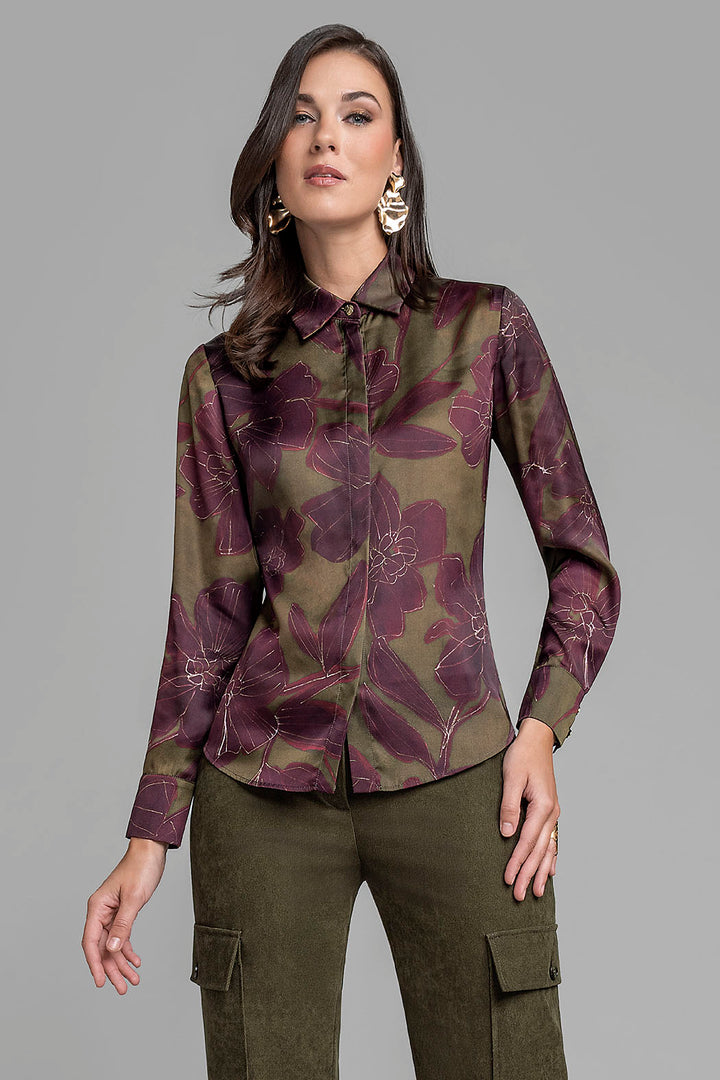 Blusa De Manga Larga Estampada