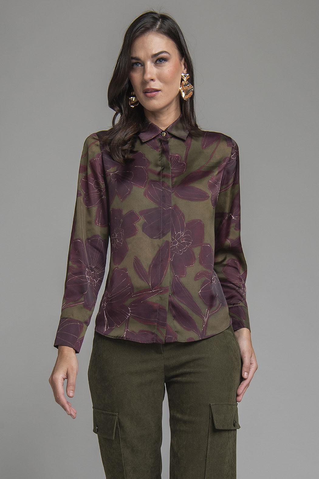 Blusa De Manga Larga Estampada