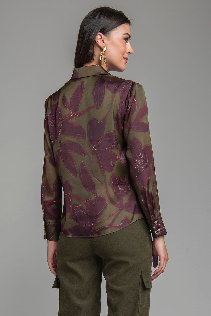 Blusa De Manga Larga Estampada