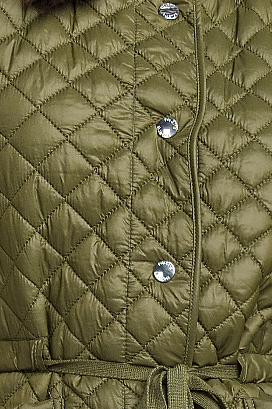 Chaleco Capitonado Con Jareta En Cintura