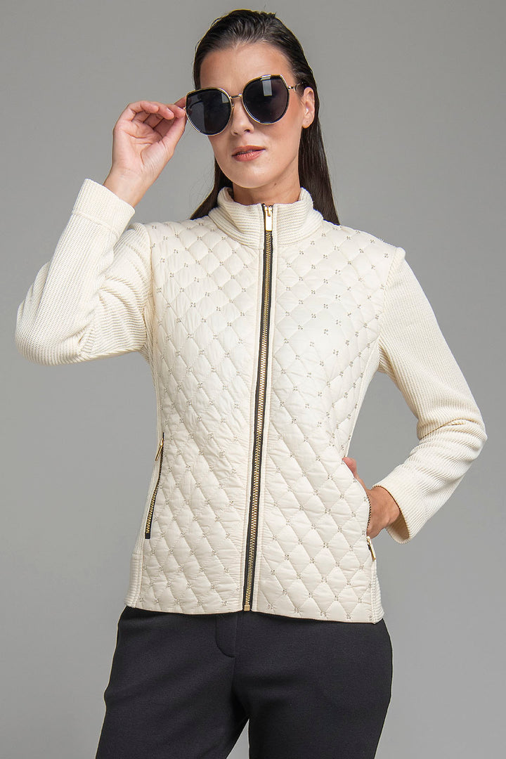 Chamarra Con Brillos Y Cierre