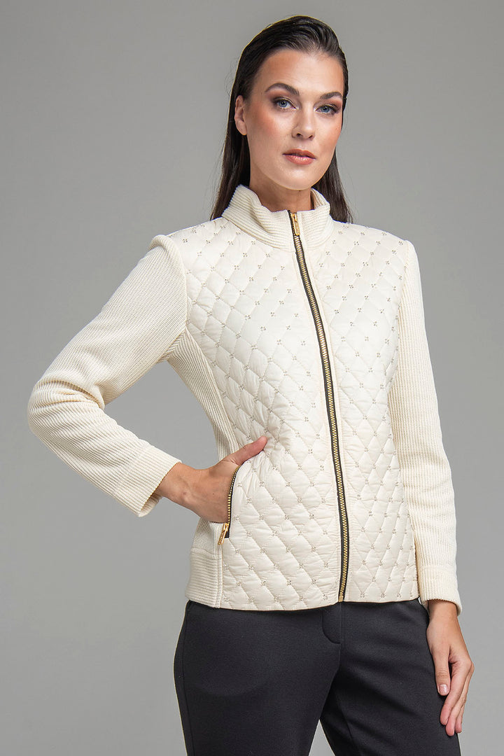 Chamarra Con Brillos Y Cierre