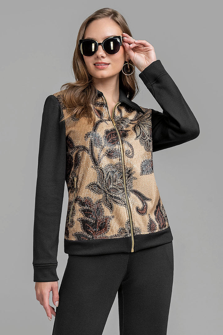 Chamarra Con Estampado De Lentejuelas