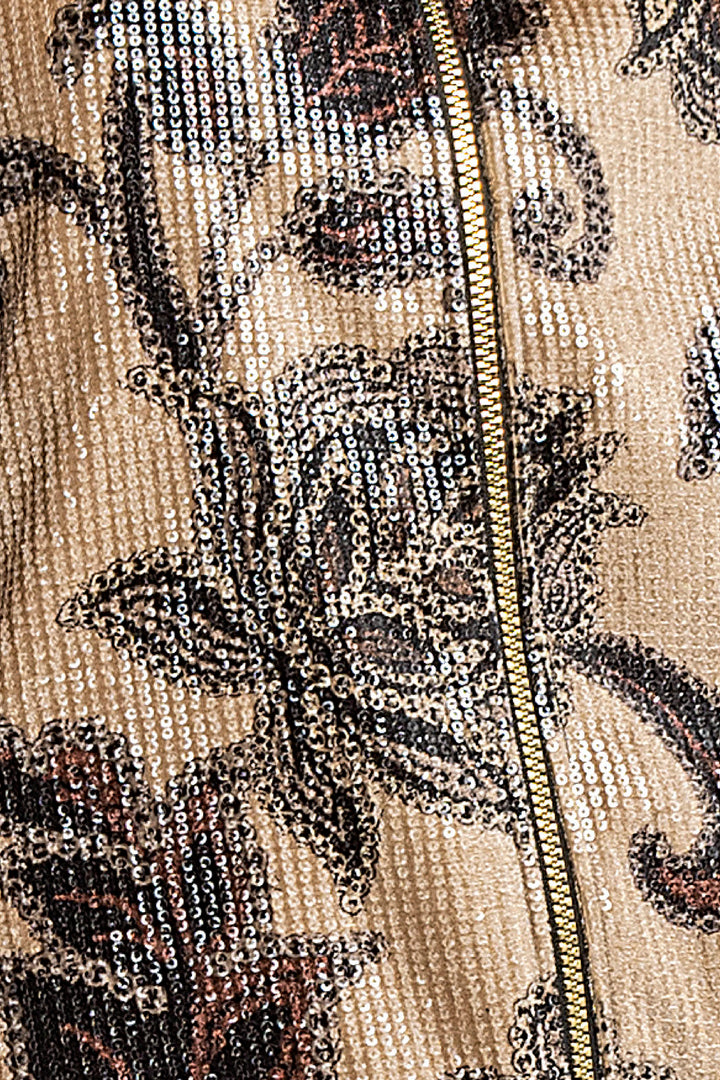 Chamarra Con Estampado De Lentejuelas