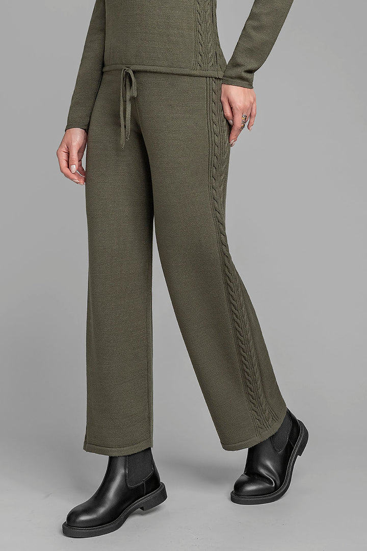 Pantalon De Punto Corte Recto
