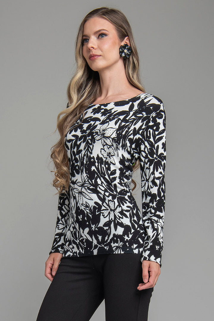 Suéter Con Estampado De Flores