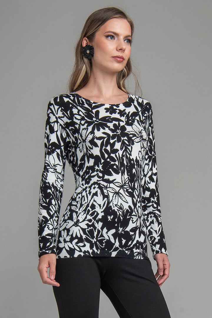 Suéter Con Estampado De Flores