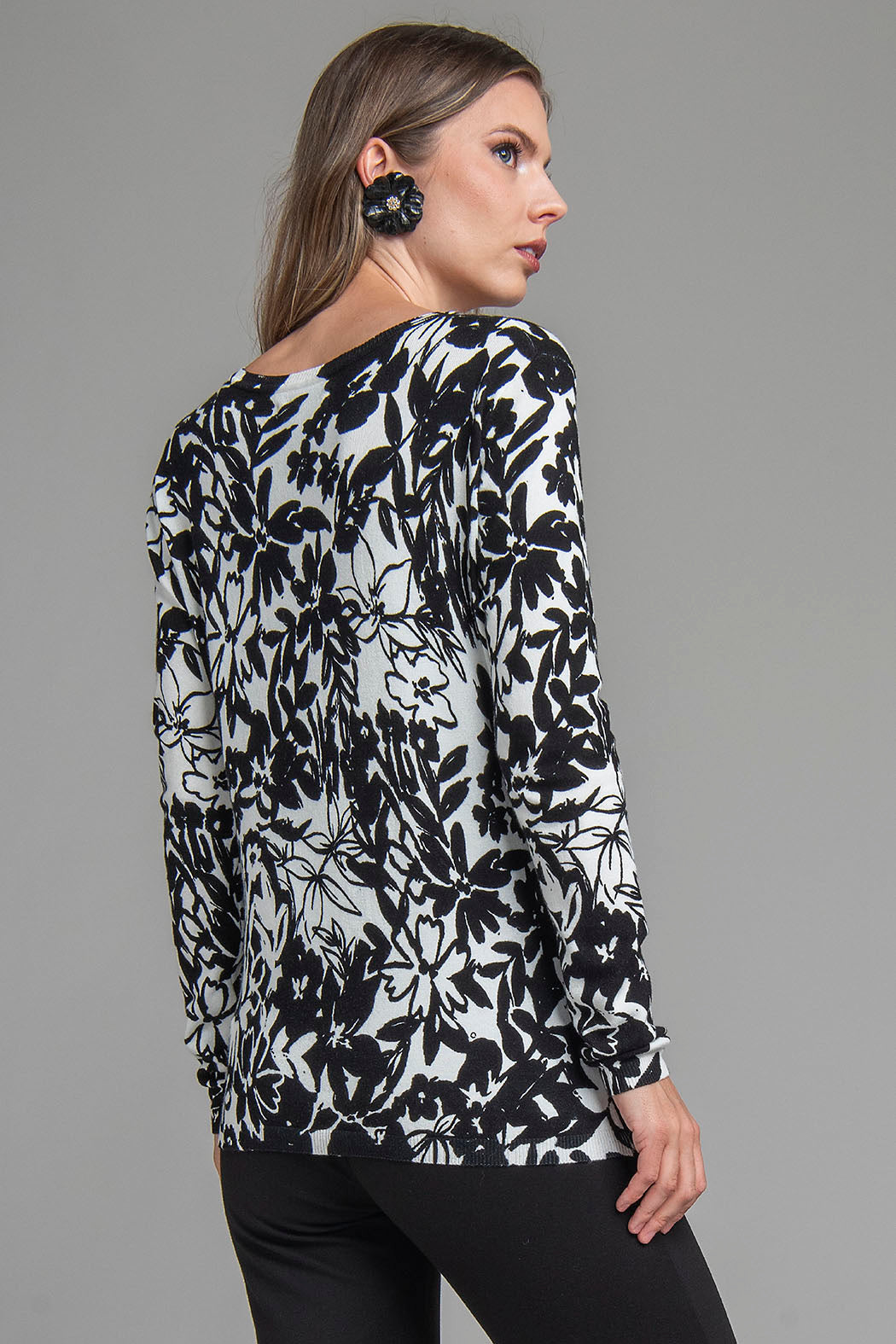 Suéter Con Estampado De Flores