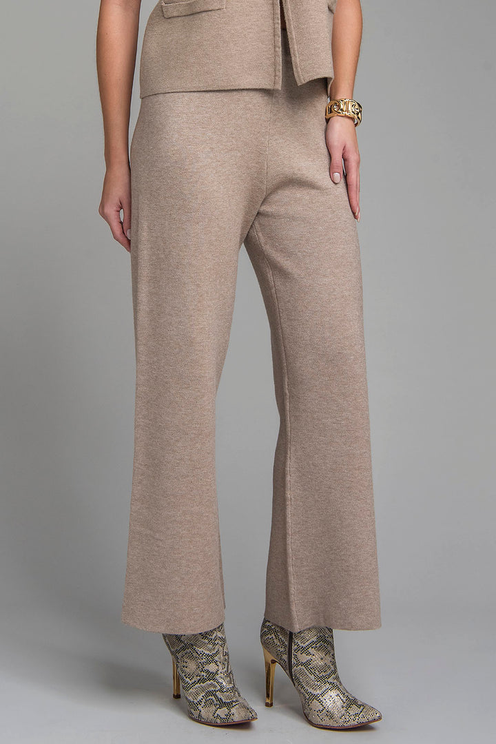 Pantalon De Punto Corte Ancho