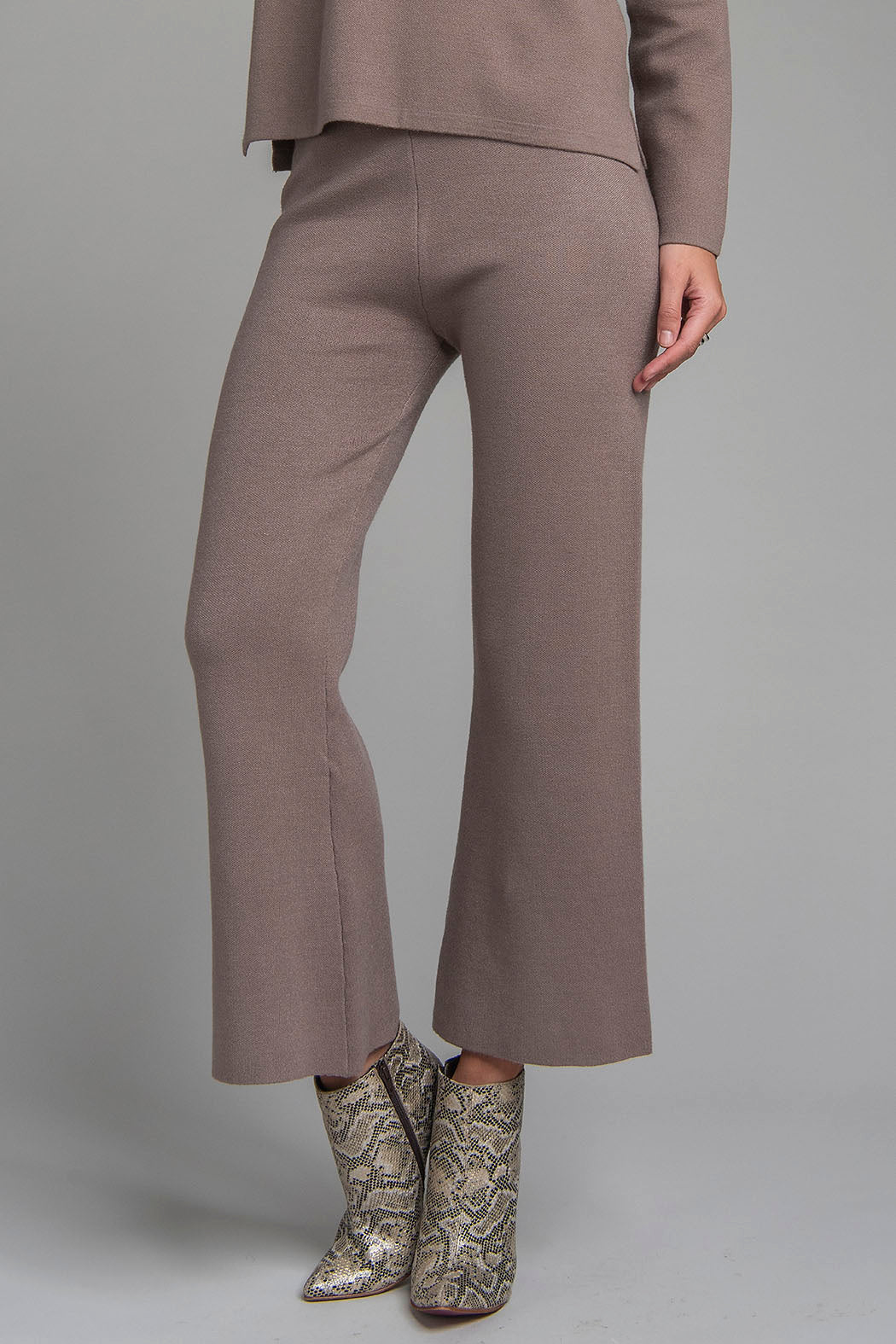 Pantalon De Punto Corte Ancho