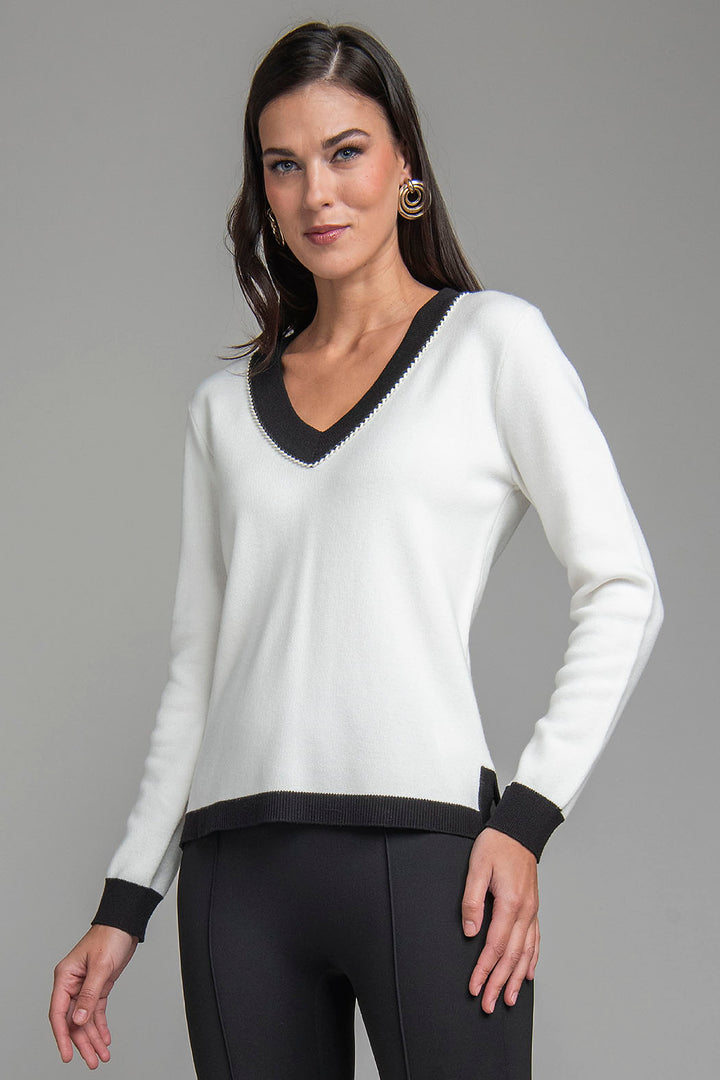 Sueter De Punto Con Escote V